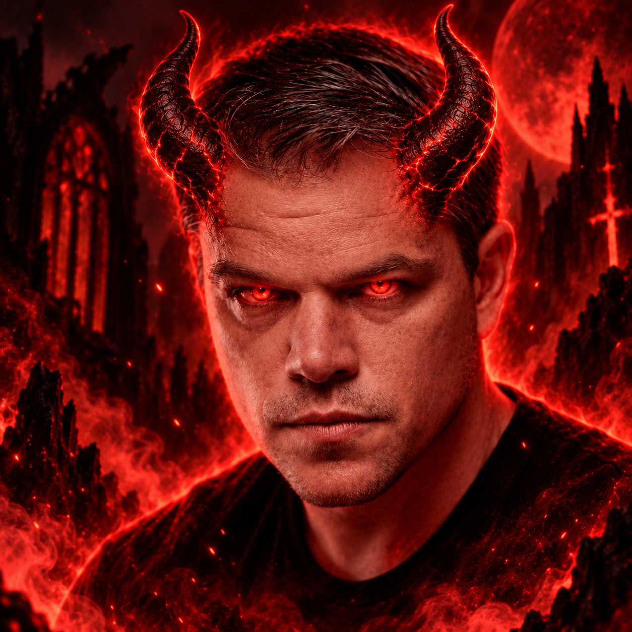 Mattdemon demonic portrait
